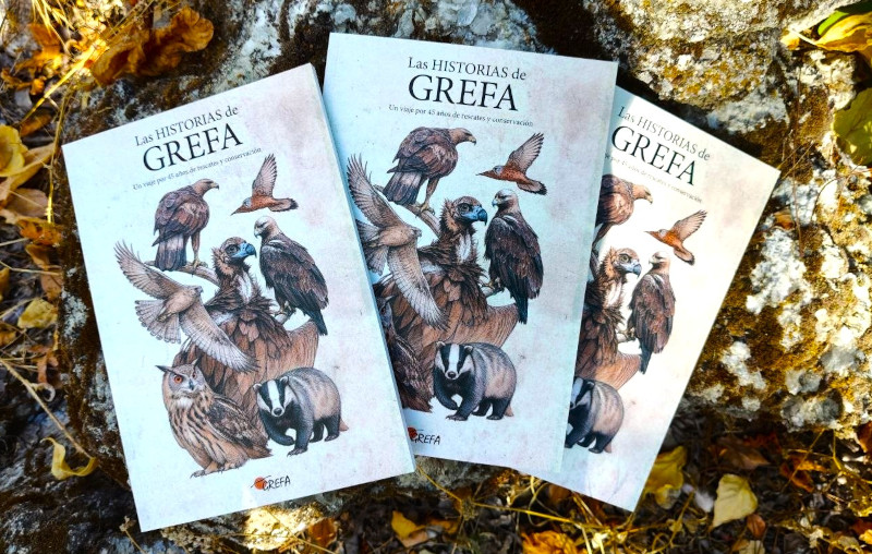 Portada del libro "Las historias de GREFA".