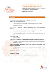 Programa de la 4ª Jornada (Villafruela, Burgos)