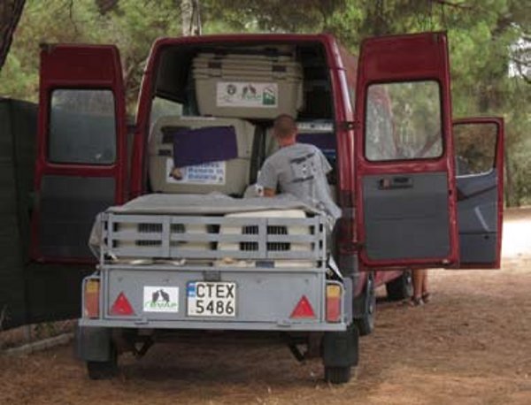 Transporte de buitres a Bulgaria.