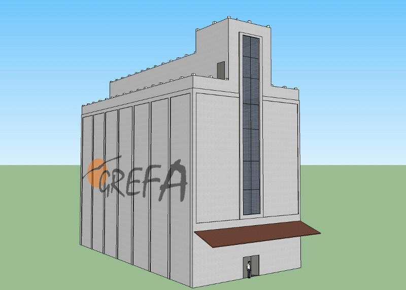 Diseño virtual de un silo en 3D