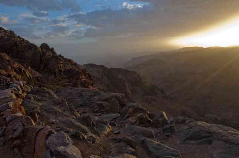 Atardecer en el Jbel Sarhro a 2.300 m de altitud